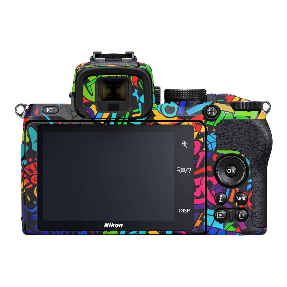 Colorful Urban Street Art Lettering Nikon Z50 Camera Skin