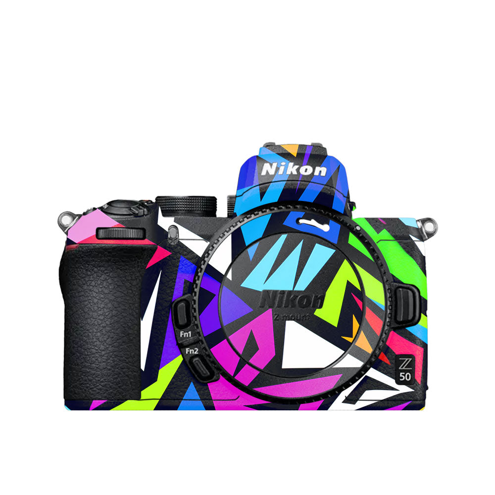Bold Geometric Pop Nikon Z50 Camera Skin