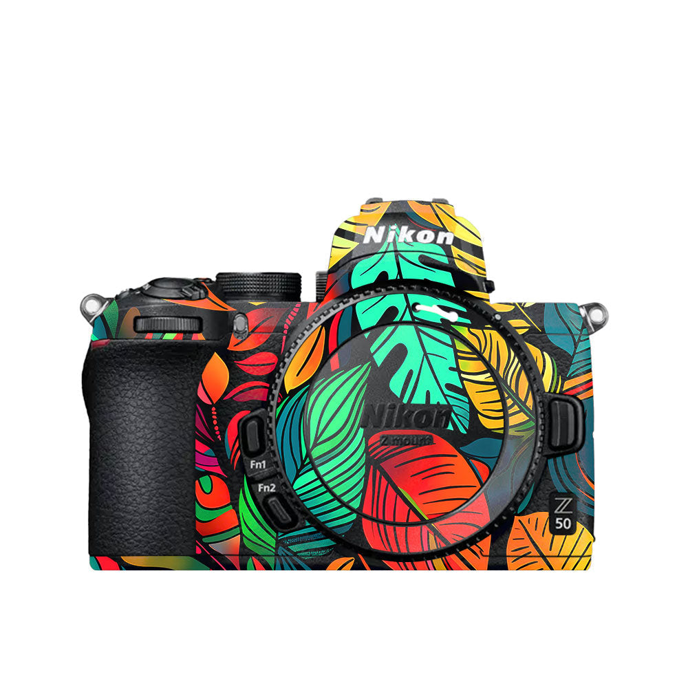 Tropical Jungle Leaves Nikon Z50 Camera Skin