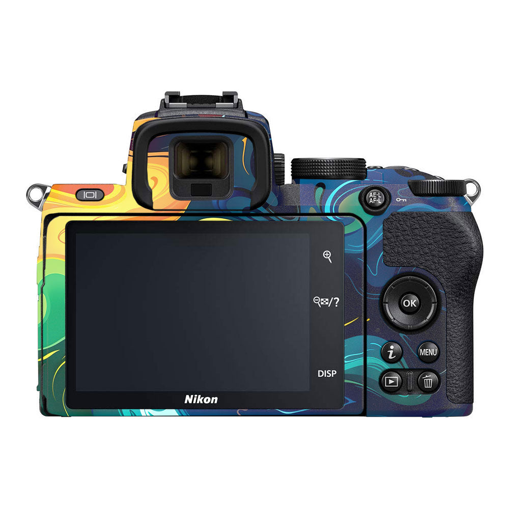 Rainbow Liquid Fusion Nikon Z50 Camera Skin
