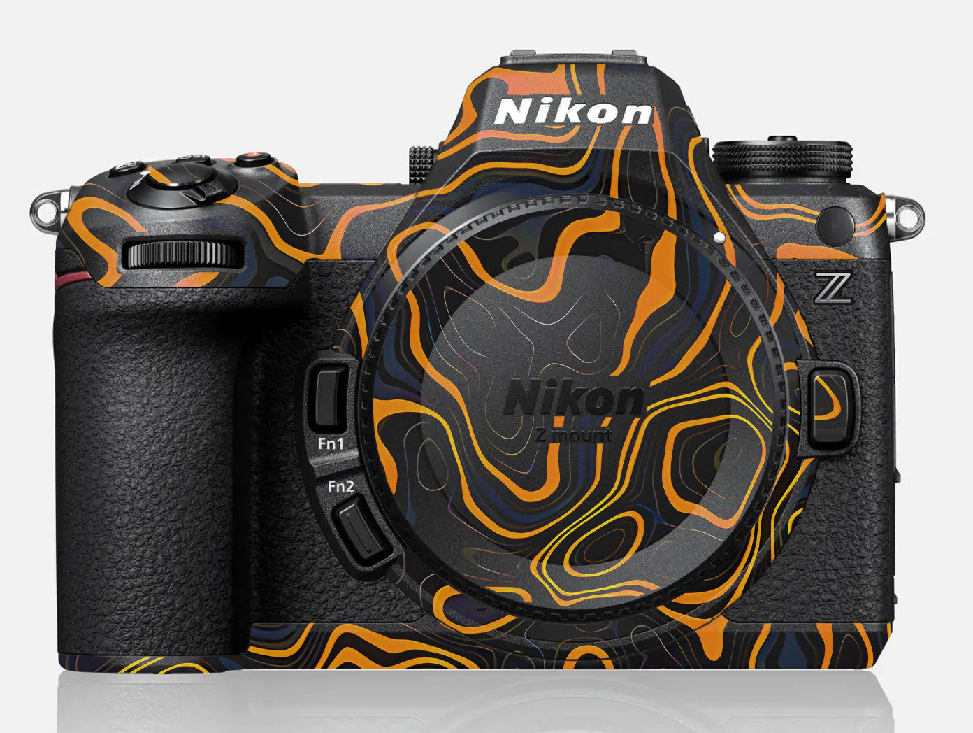 Amber Topographic Waves Nikon Z6 III Camera Skin