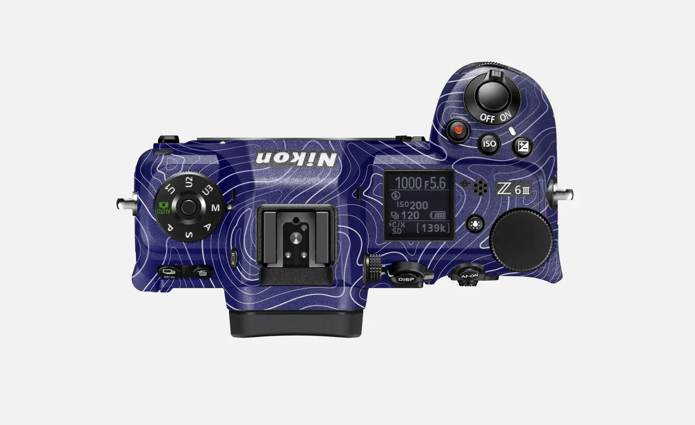 Deep Blue Contour Nikon Z6 III Camera Skin