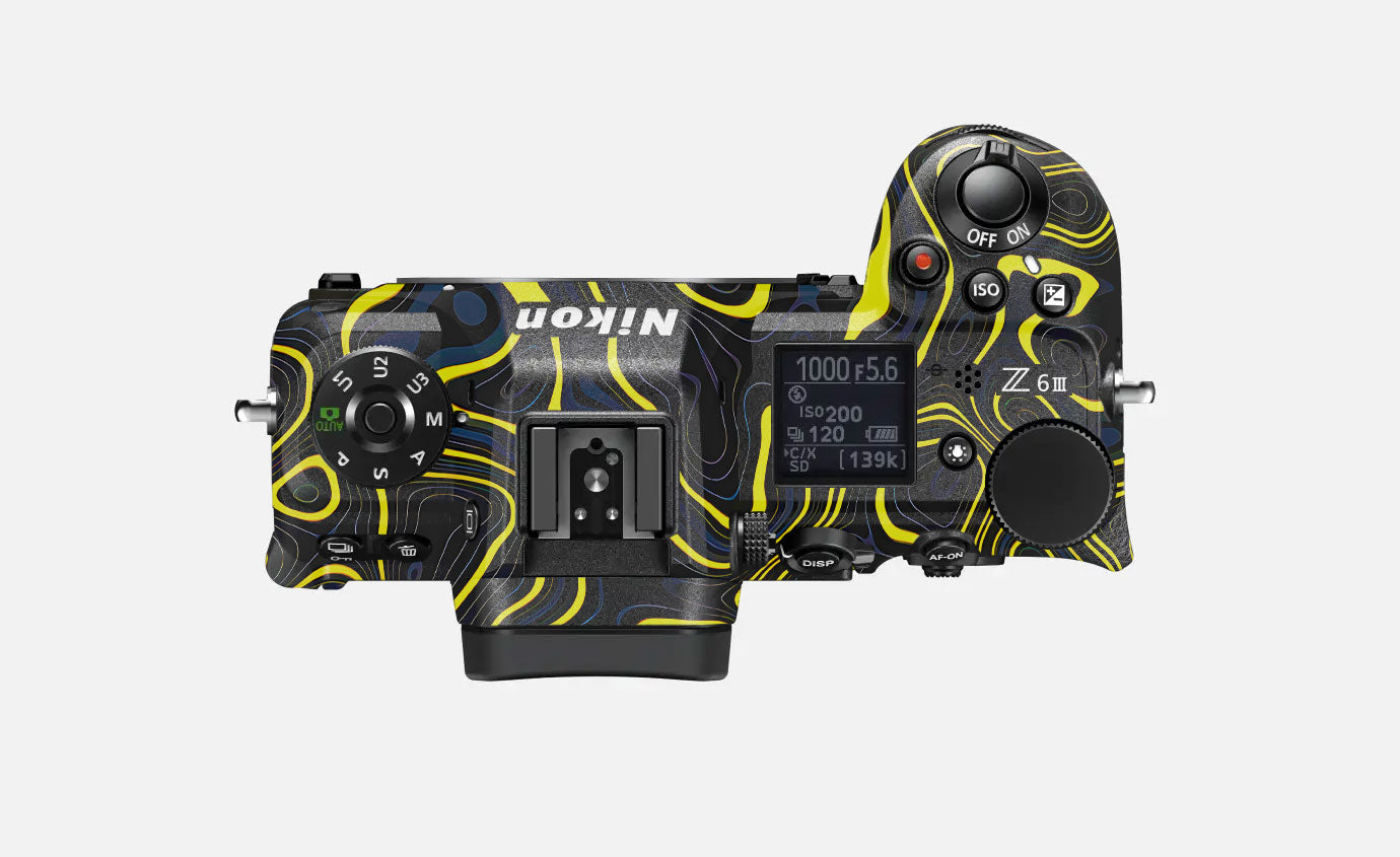 Neon Lava Contours Nikon Z6 III Camera Skin