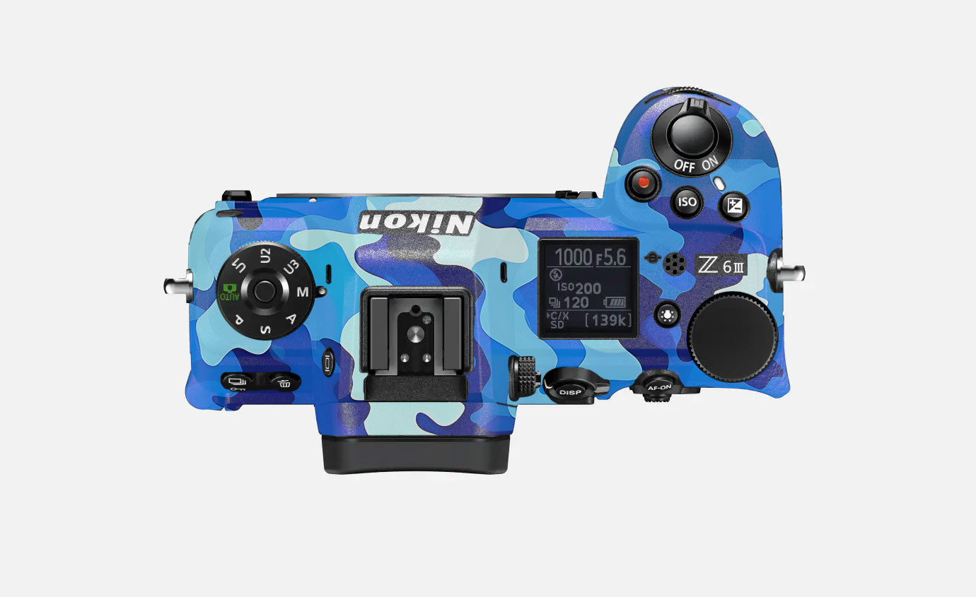 Arctic Blue Camo Pattern Nikon Z6 III Camera Skin