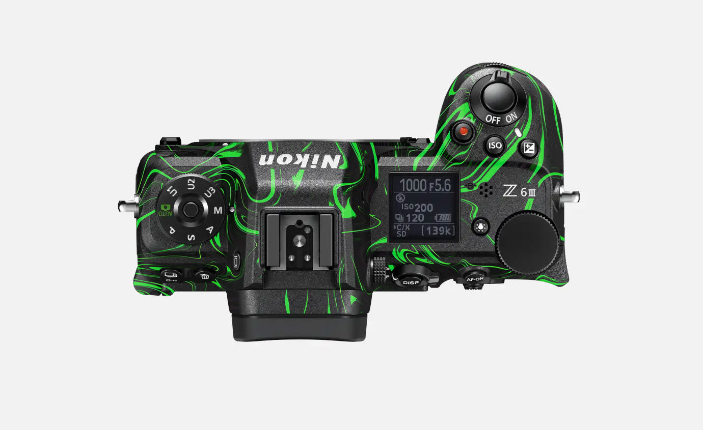 Green Liquid Pattern Nikon Z6 III Camera Skin