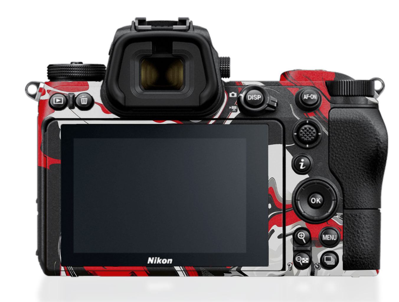 Scarlet and White Motion Nikon Z6 III Camera Skin