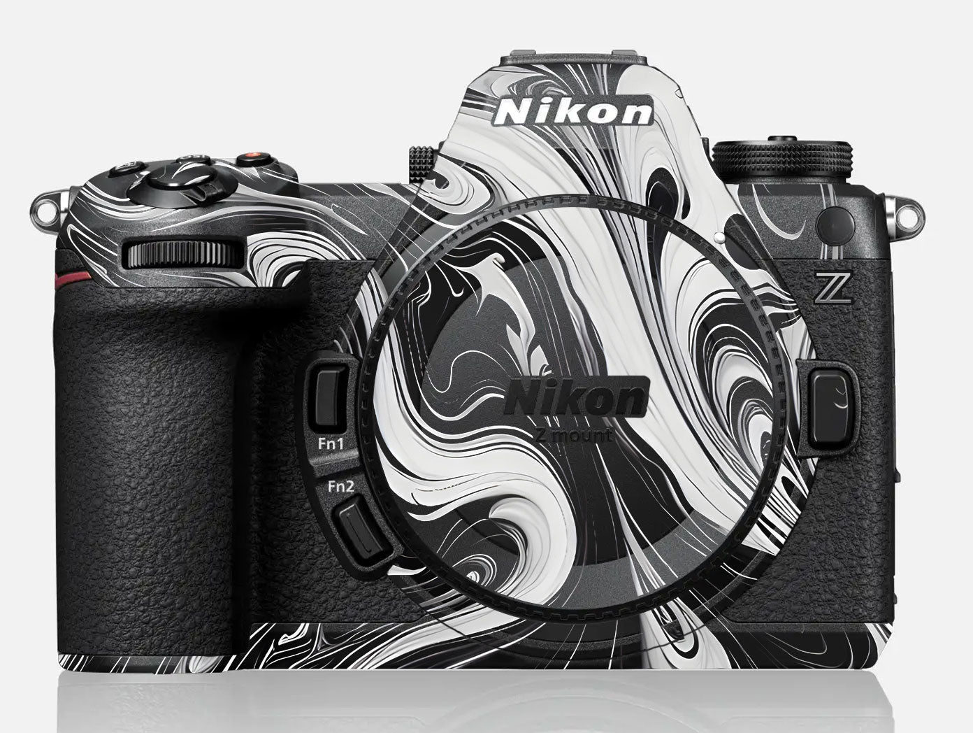 Black and White Marble Nikon Z6 III Camera Skin