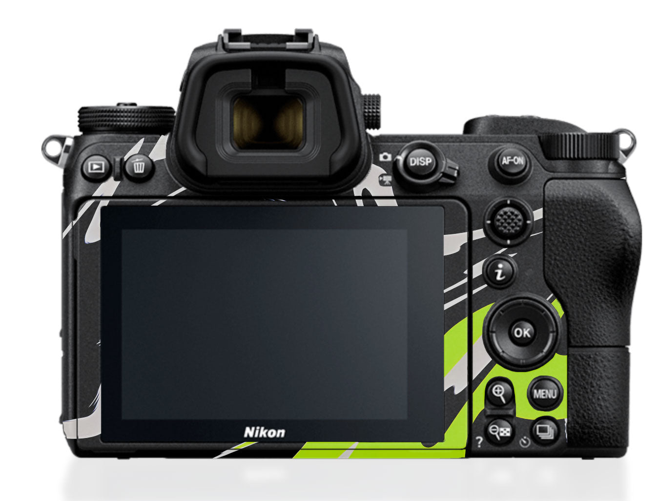 Neon Green and Black Pattern Nikon Z6 III Camera Skin