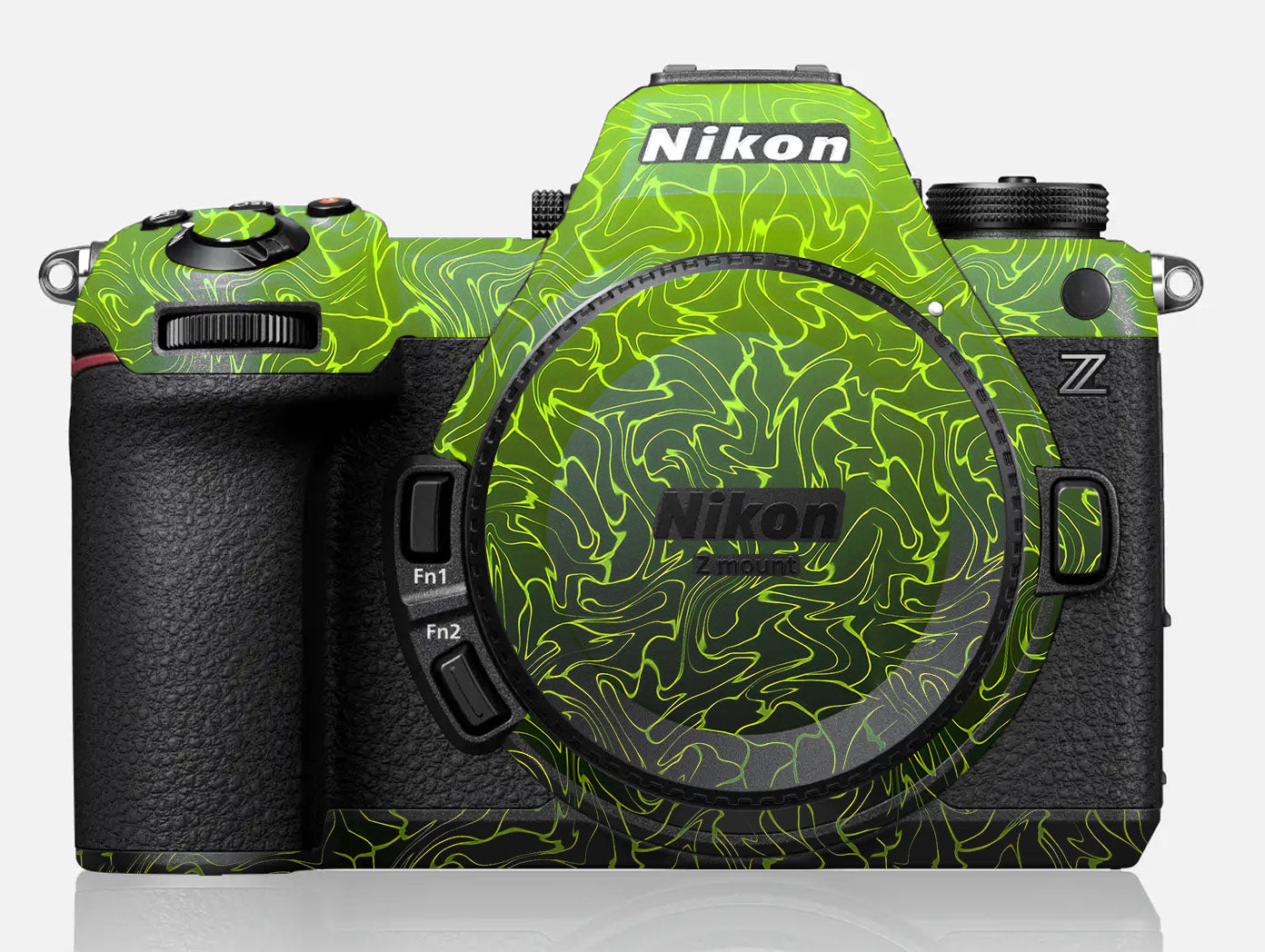 Lime Yellow to Black Gradient Nikon Z6 III Camera Skin