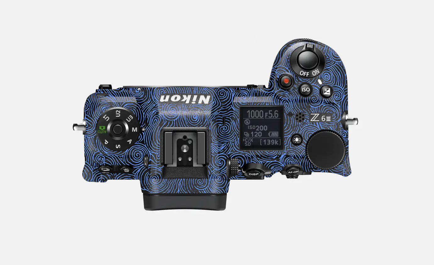 Blue Spirals Nikon Z6 III Camera Skin