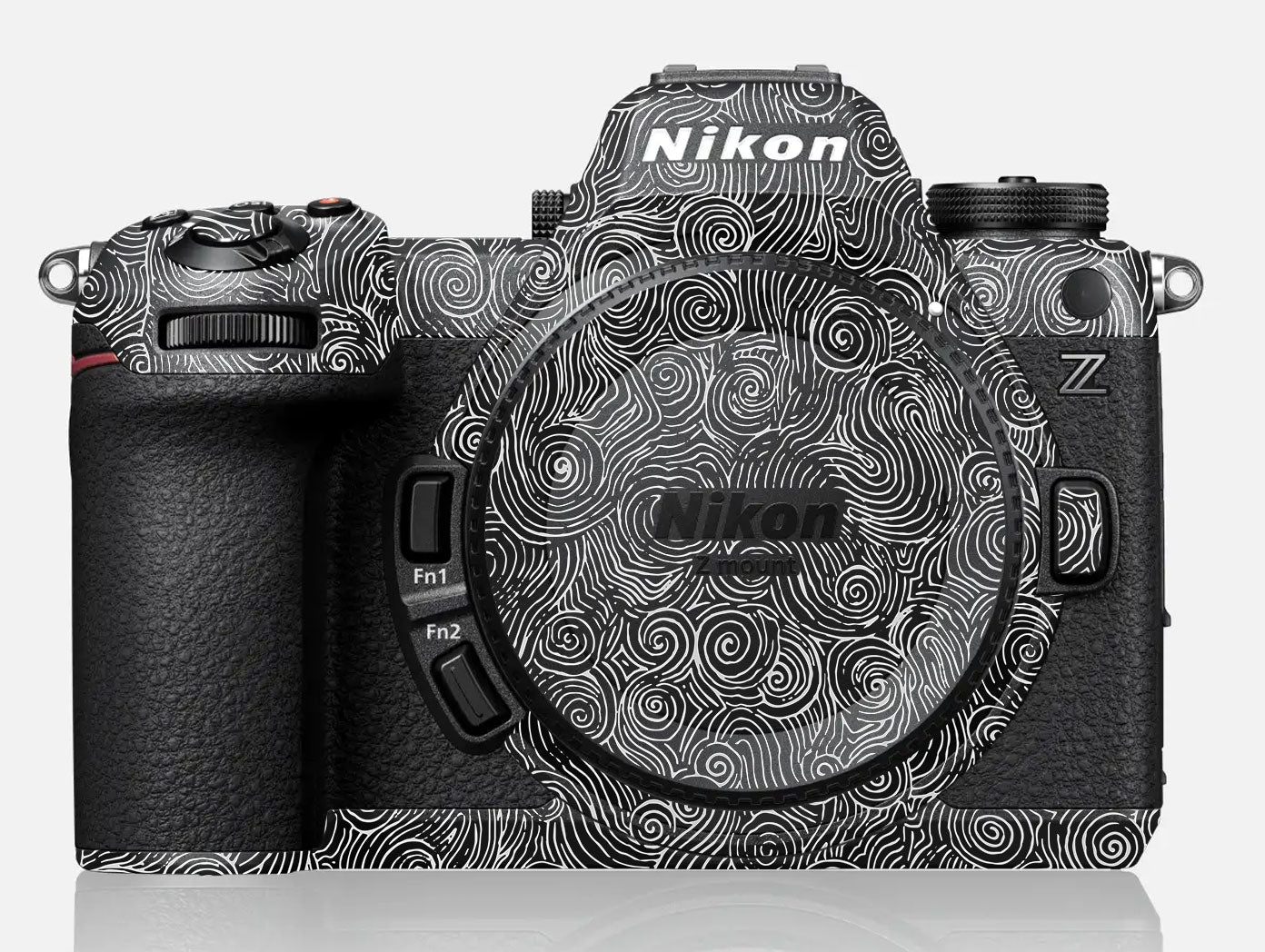 White Spirals Nikon Z6 III Camera Skin