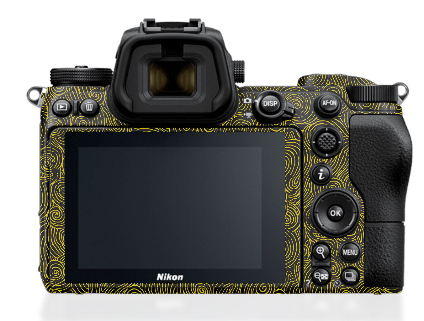 Yellow Spirals Nikon Z6 III Camera Skin