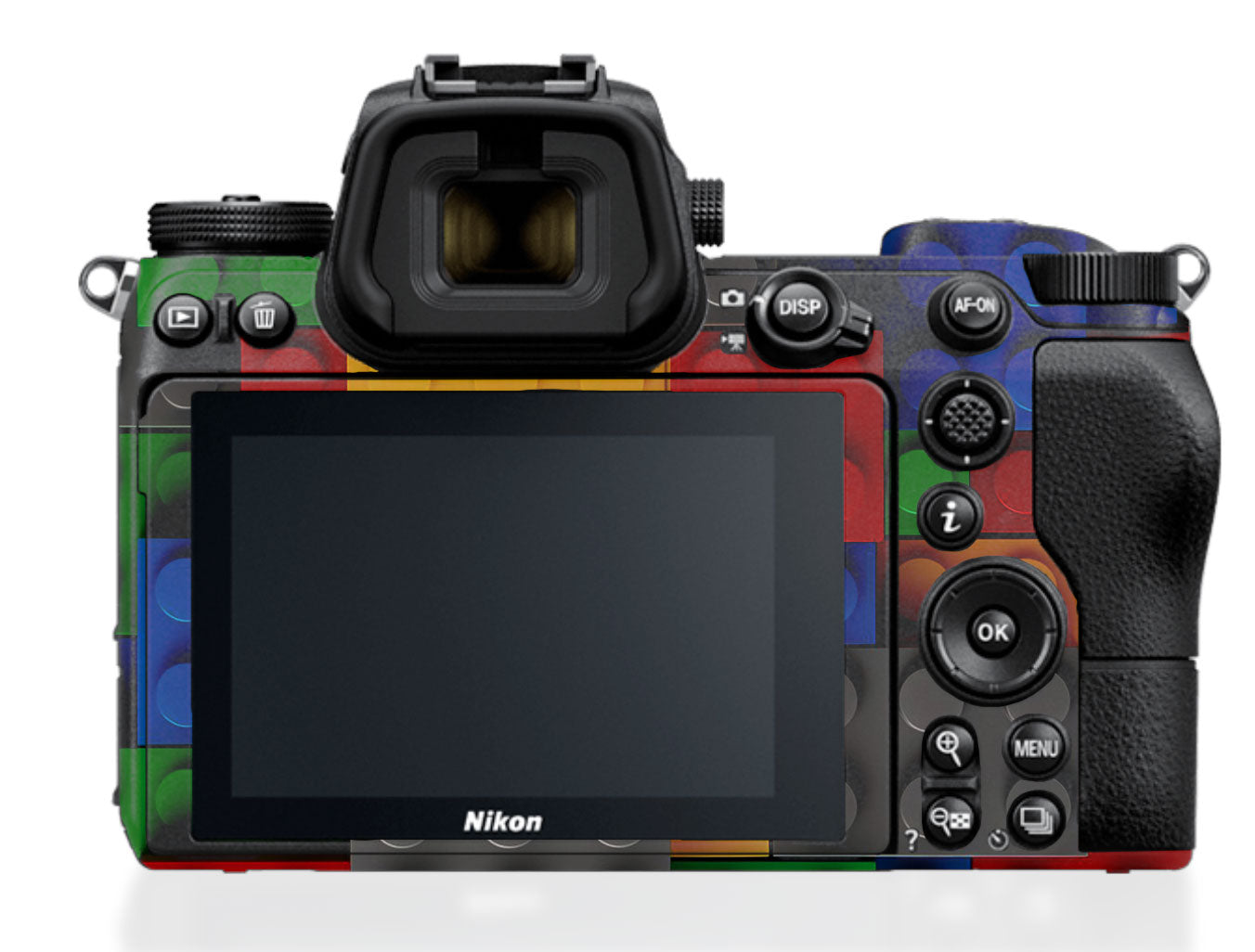 Colorful LEGO Brick Wall Pattern Nikon Z6 III Camera Skin