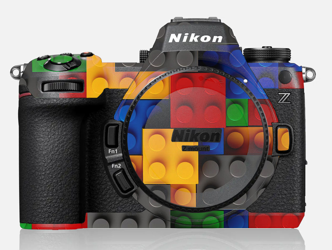 Colorful LEGO Brick Wall Pattern Nikon Z6 III Camera Skin