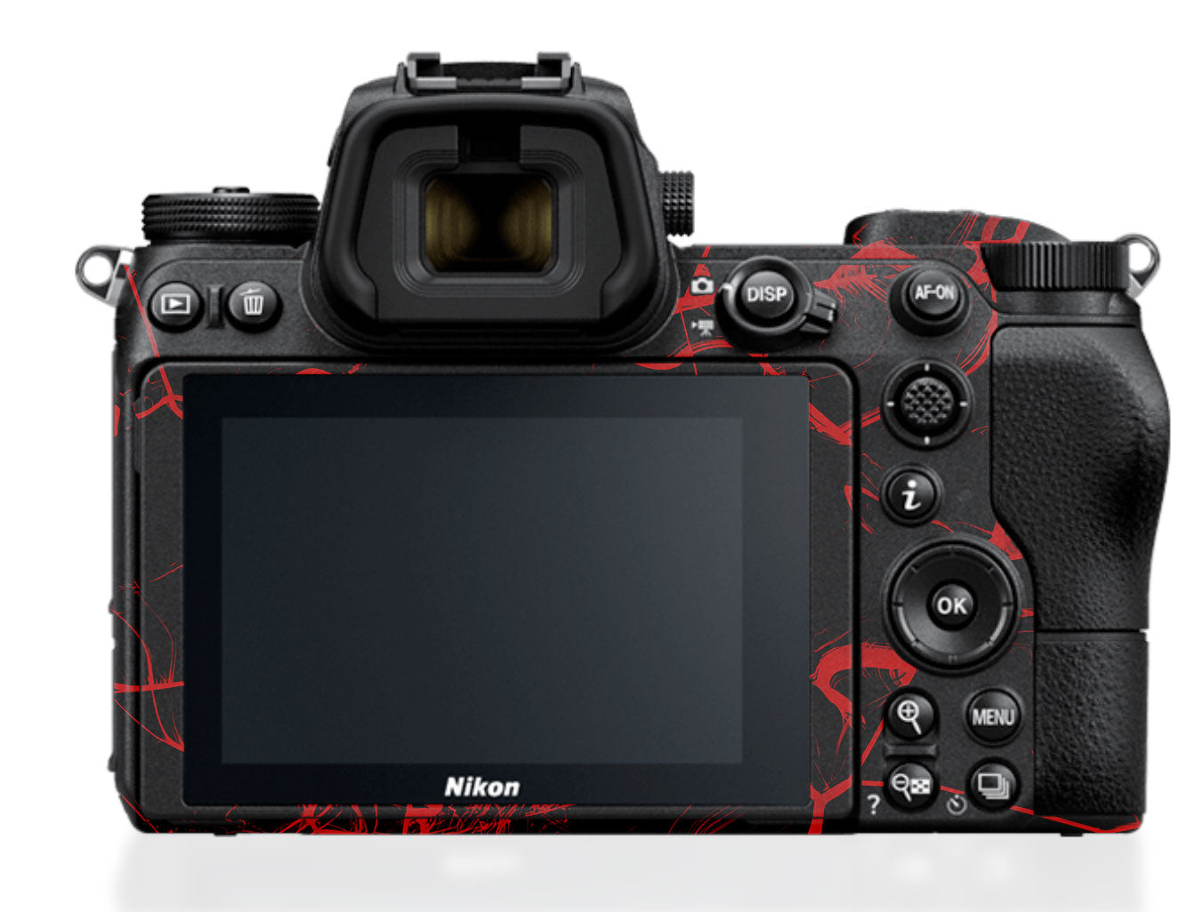 Red Neural Grid Nikon Z6 III Camera Skin