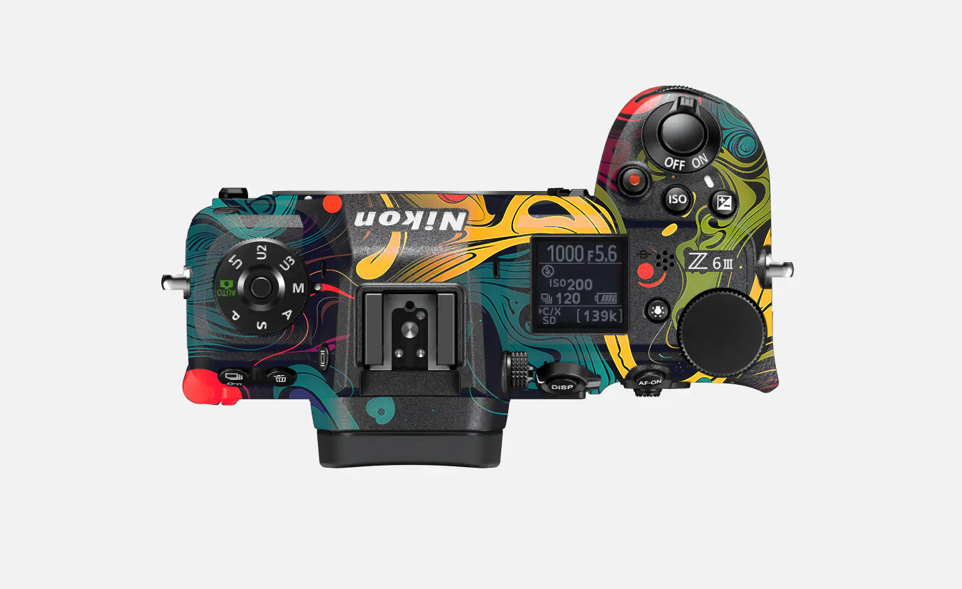 Psychedelic Color Swirl Nikon Z6 III Camera Skin