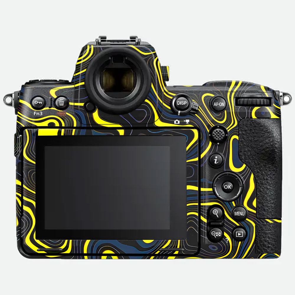 Neon Lava Contours Nikon Z8 Camera Skin