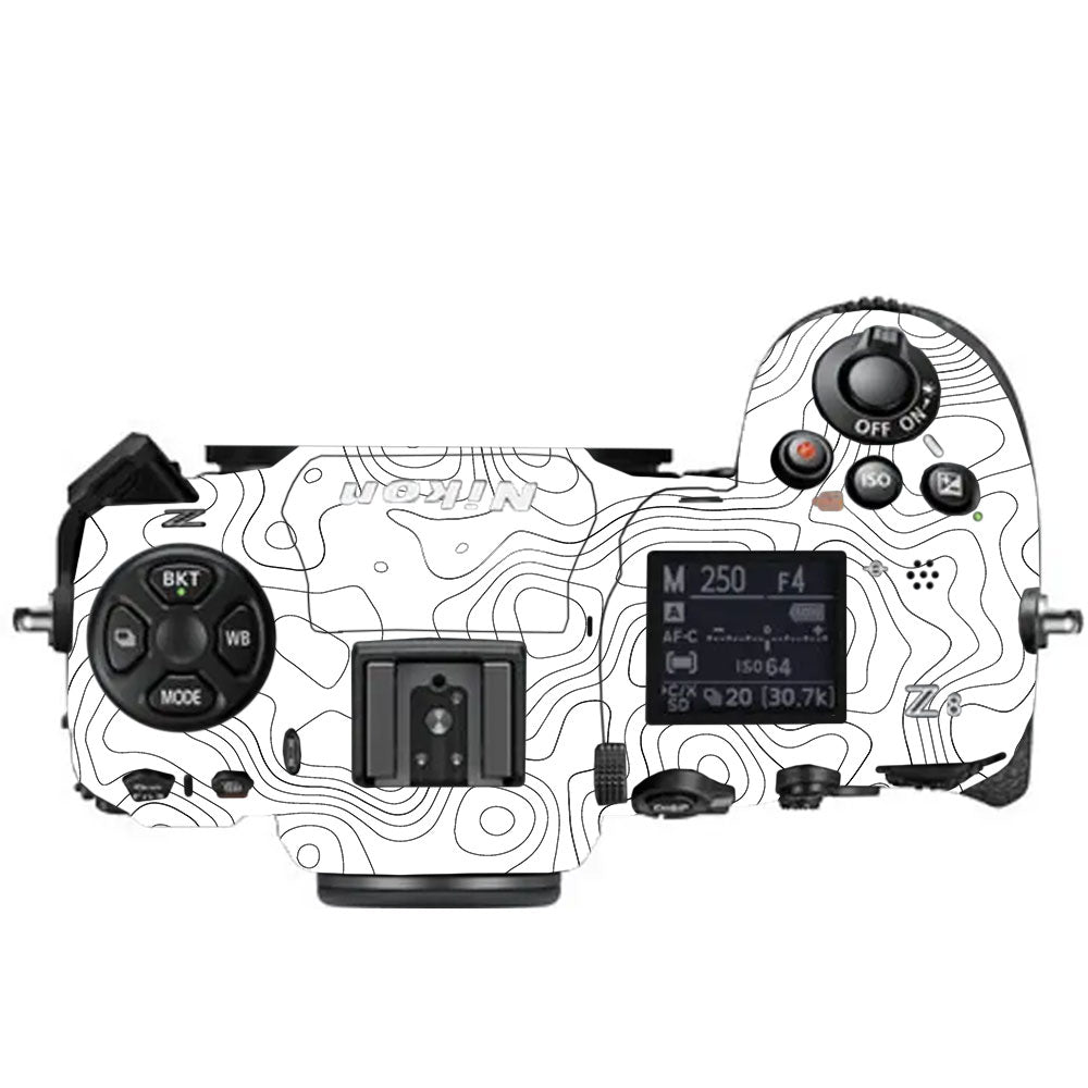 White Contour Design Nikon Z8 Camera Skin