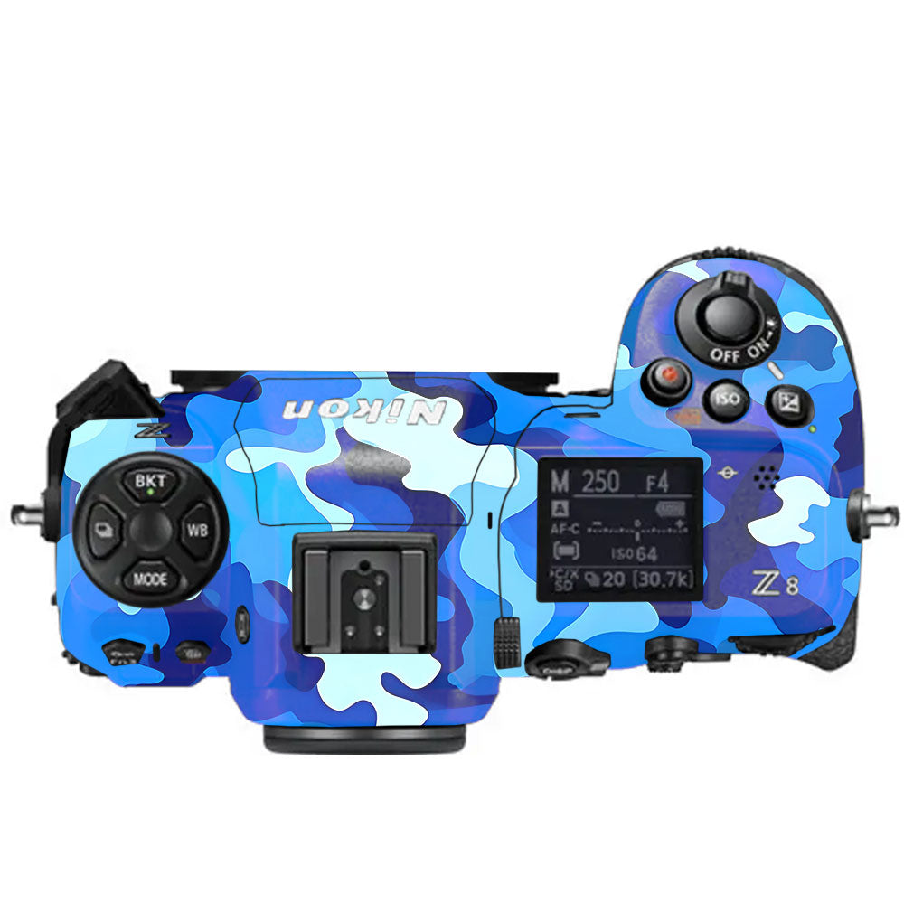Arctic Blue Camo Pattern Nikon Z8 Camera Skin