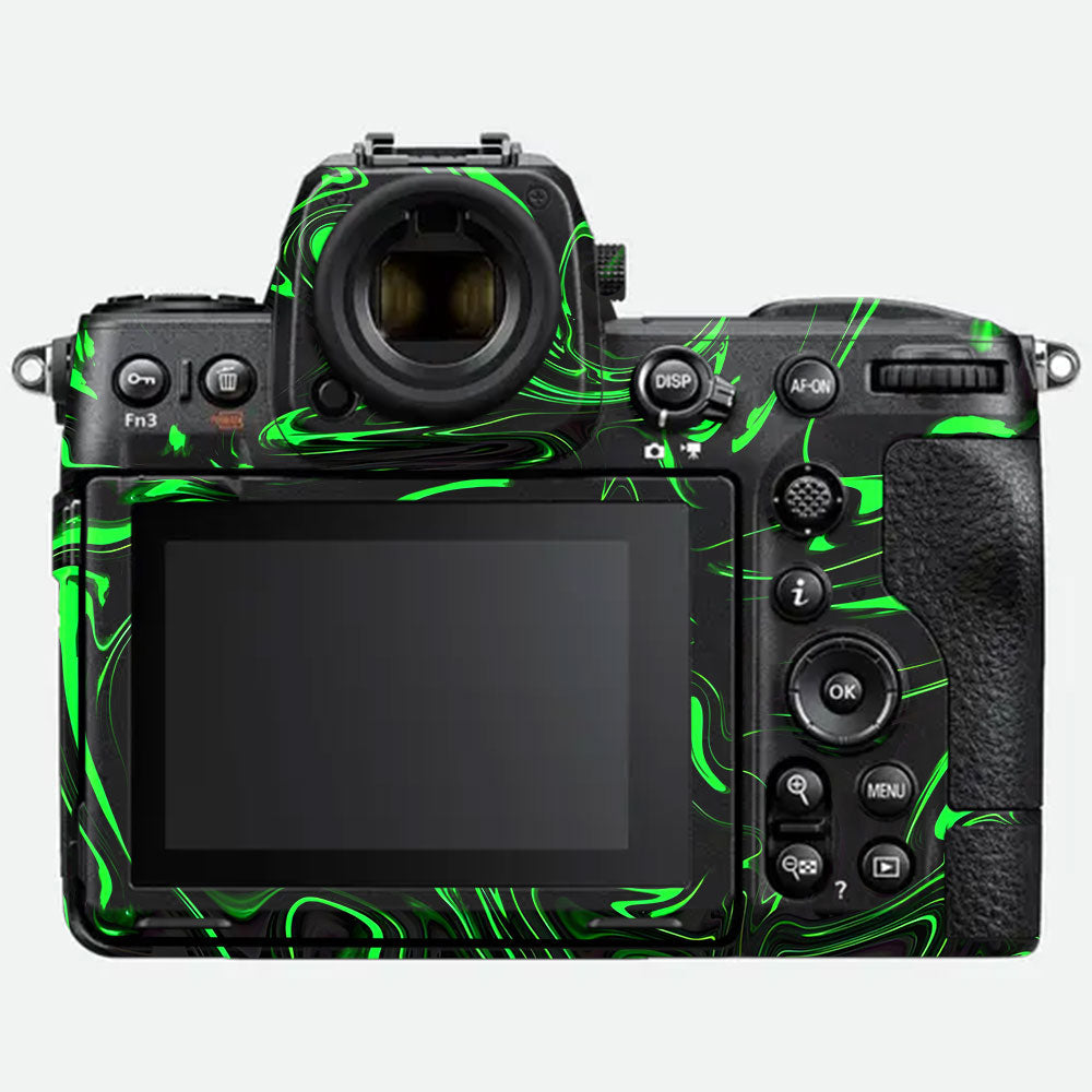 Green Liquid Pattern Nikon Z8 Camera Skin