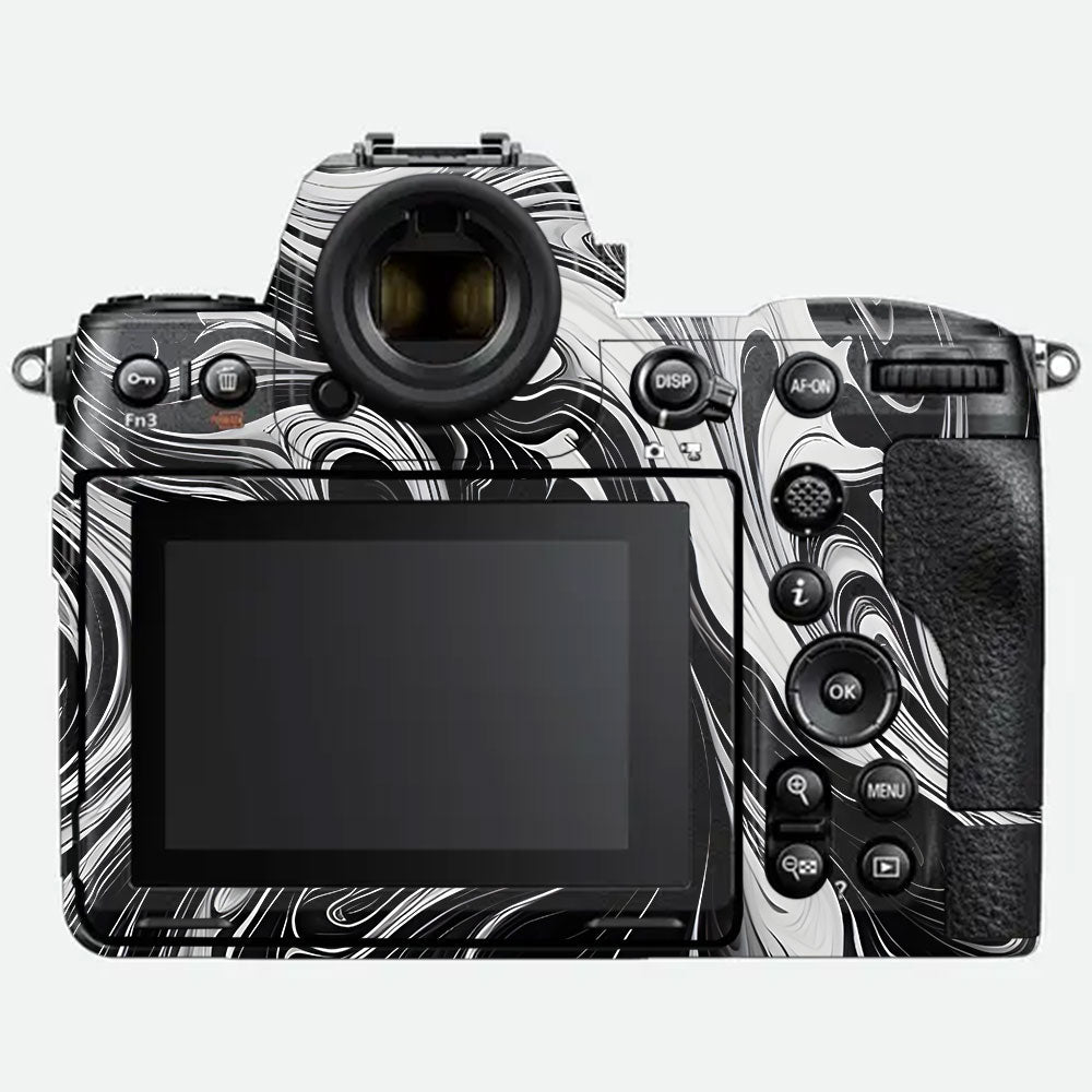 Black and White Marble Nikon Z8 Camera Skin