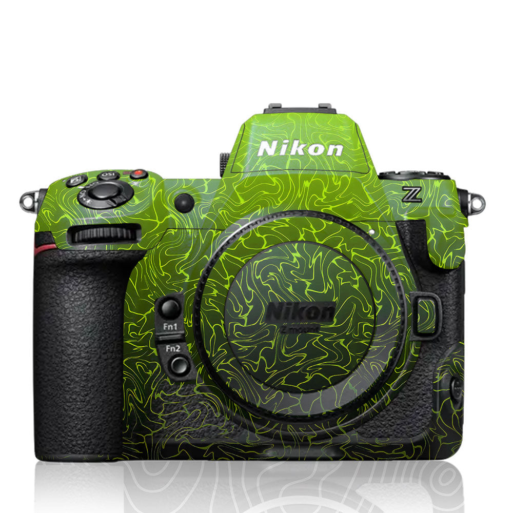Lime Yellow to Black Gradient Nikon Z8 Camera Skin
