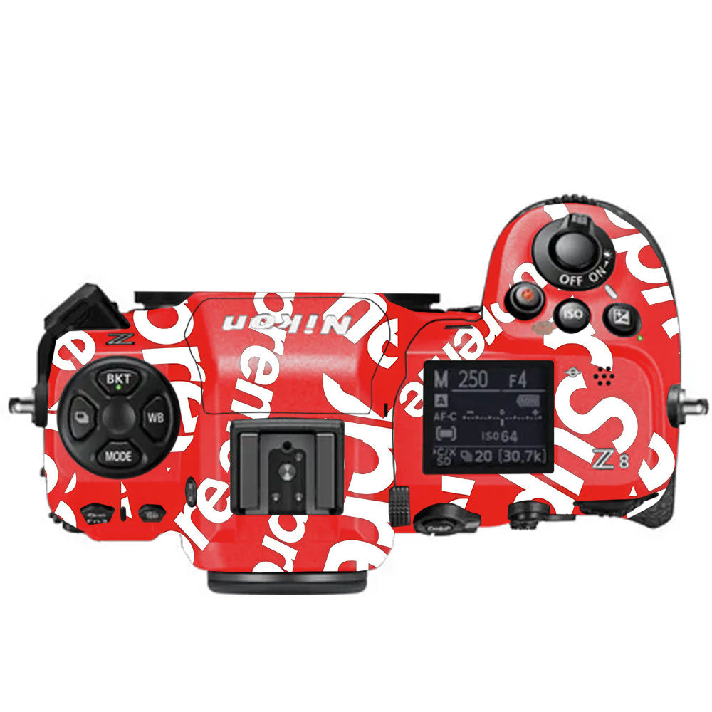 Supreme Red Nikon Z8 Camera Skin