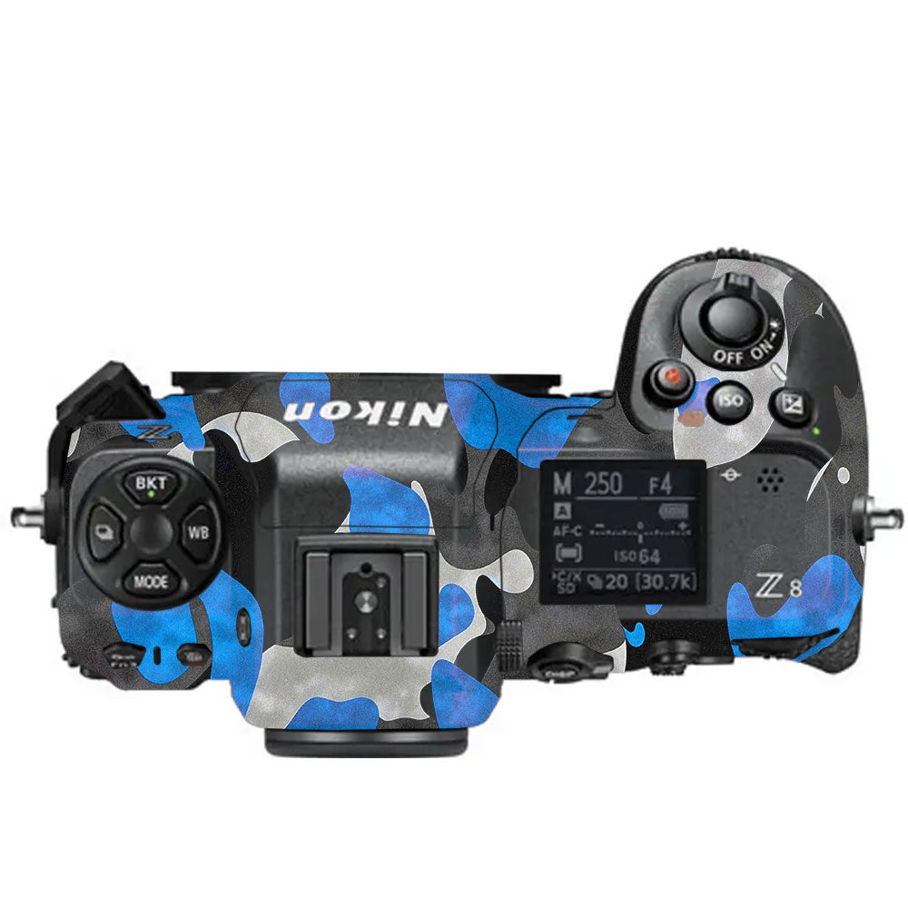 Blue Grey Camo Nikon Z8 Camera Skin