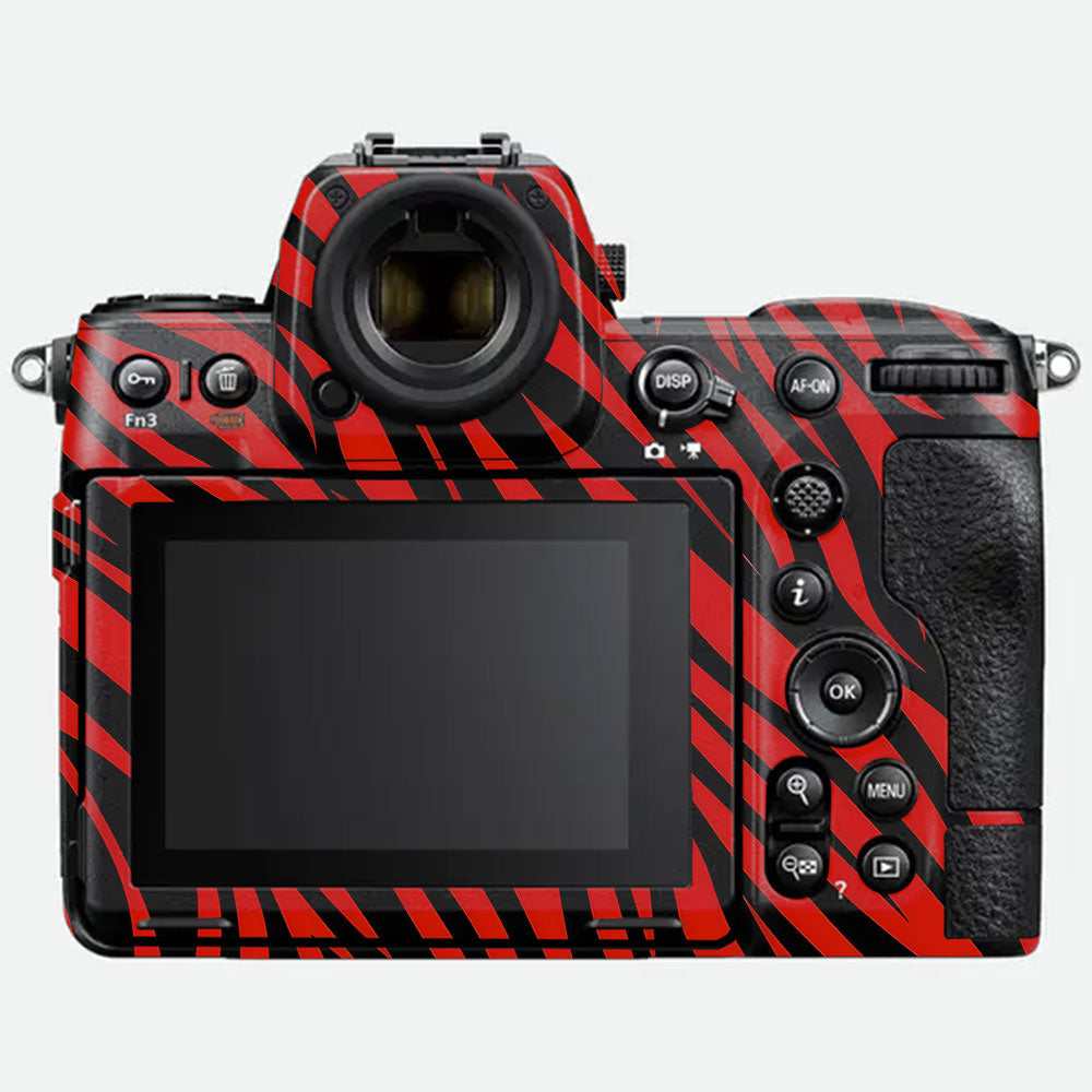 Red and Black Stripes Nikon Z8 Camera Skin