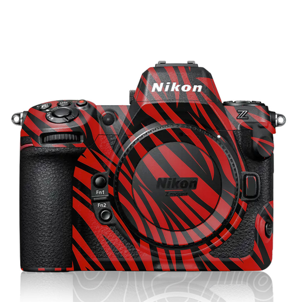 Red and Black Stripes Nikon Z8 Camera Skin