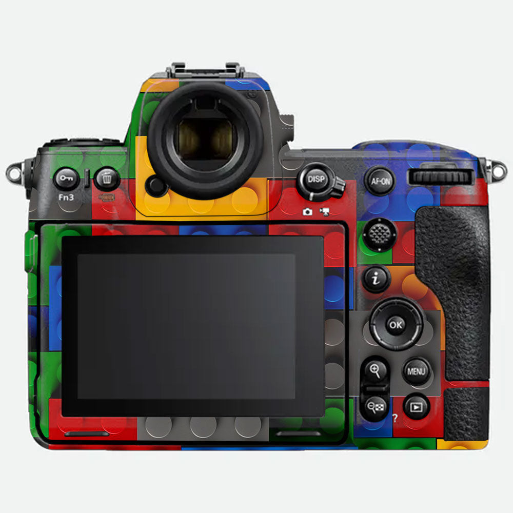Colorful LEGO Brick Wall Pattern Nikon Z8 Camera Skin