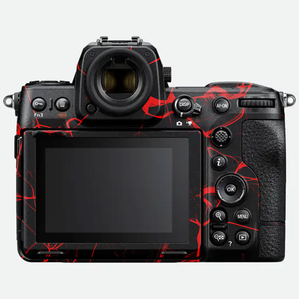 Red Neural Grid Nikon Z8 Camera Skin