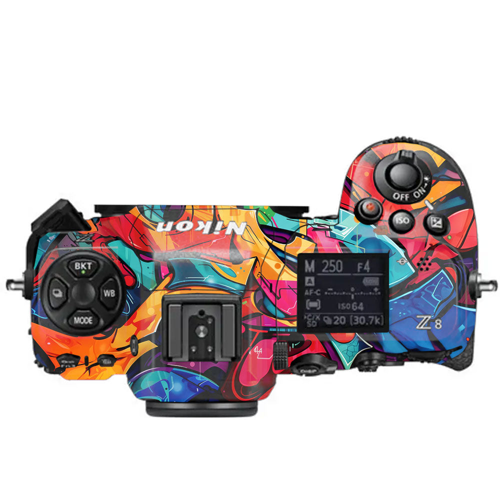 Urban Graffiti Explosion Nikon Z8 Camera Skin