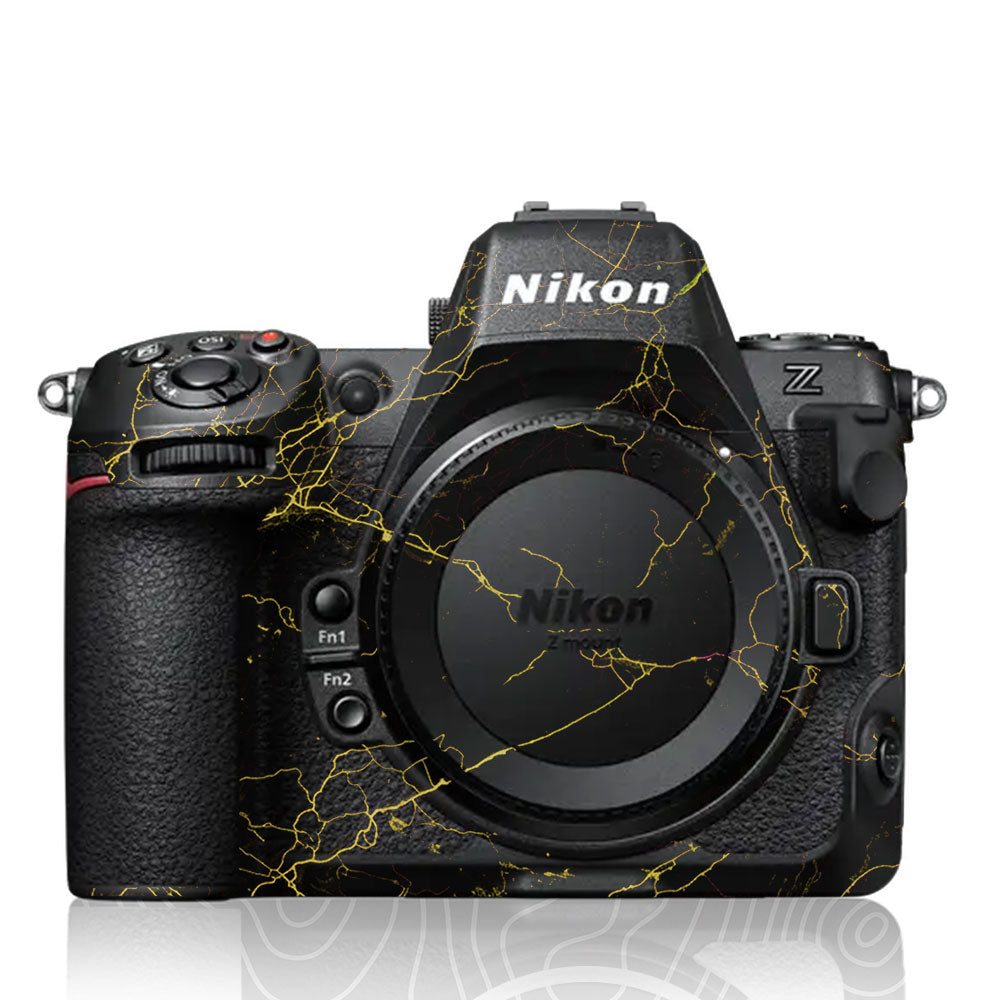 Electric Gold Veins Nikon Z8 Camera Skin