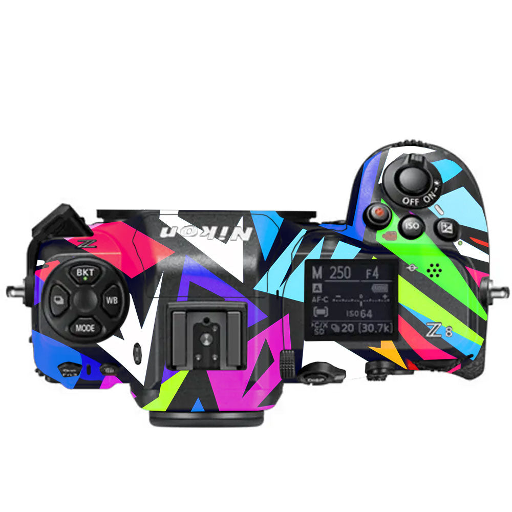 Bold Geometric Pop Nikon Z8 Camera Skin
