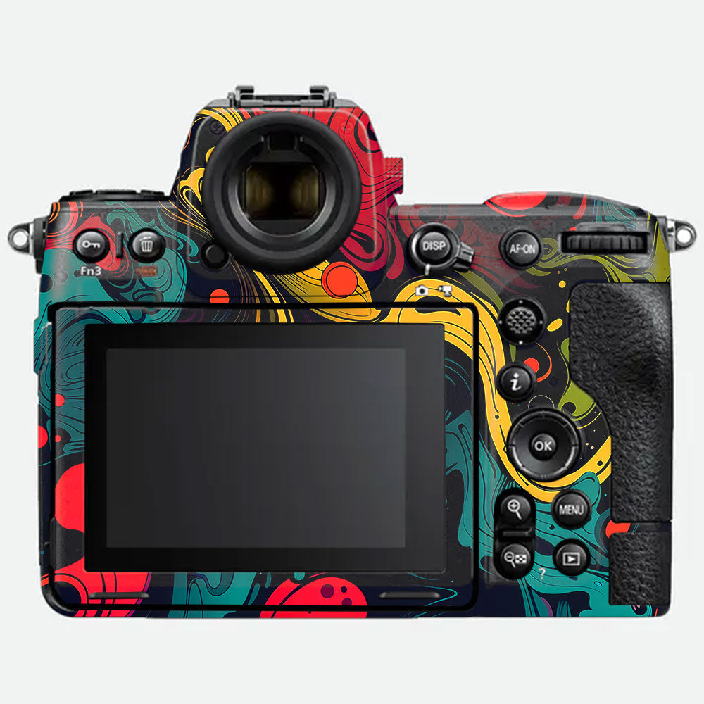 Psychedelic Color Swirl Nikon Z8 Camera Skin