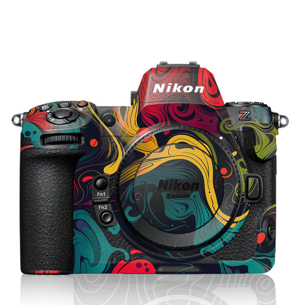 Psychedelic Color Swirl Nikon Z8 Camera Skin