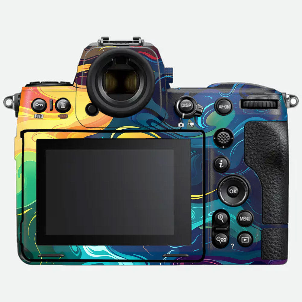 Rainbow Liquid Fusion Nikon Z8 Camera Skin