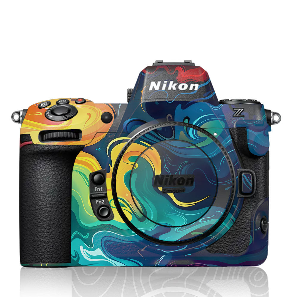 Rainbow Liquid Fusion Nikon Z8 Camera Skin