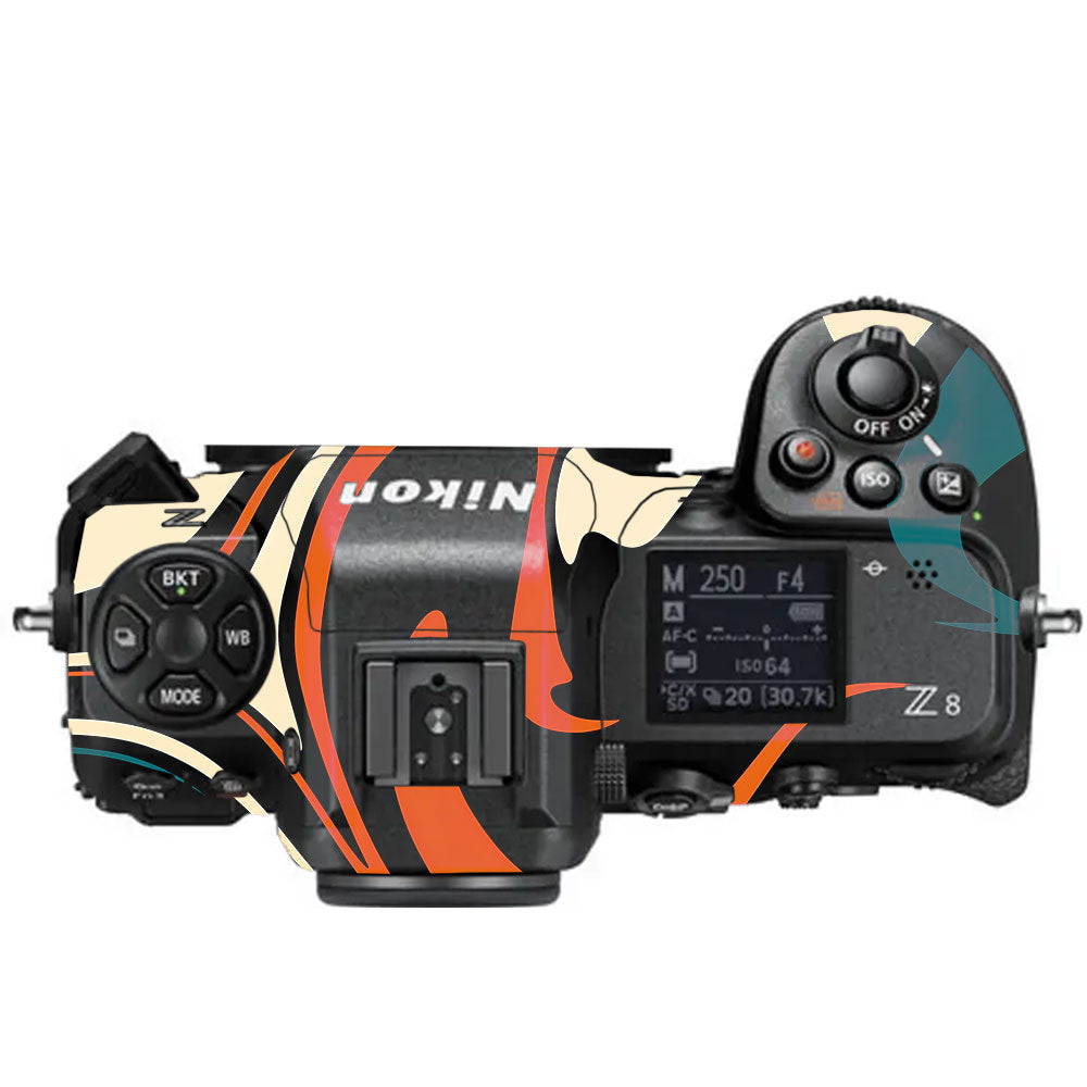 Mid-Century Abstract Swirl Nikon Z8 Camera Skin