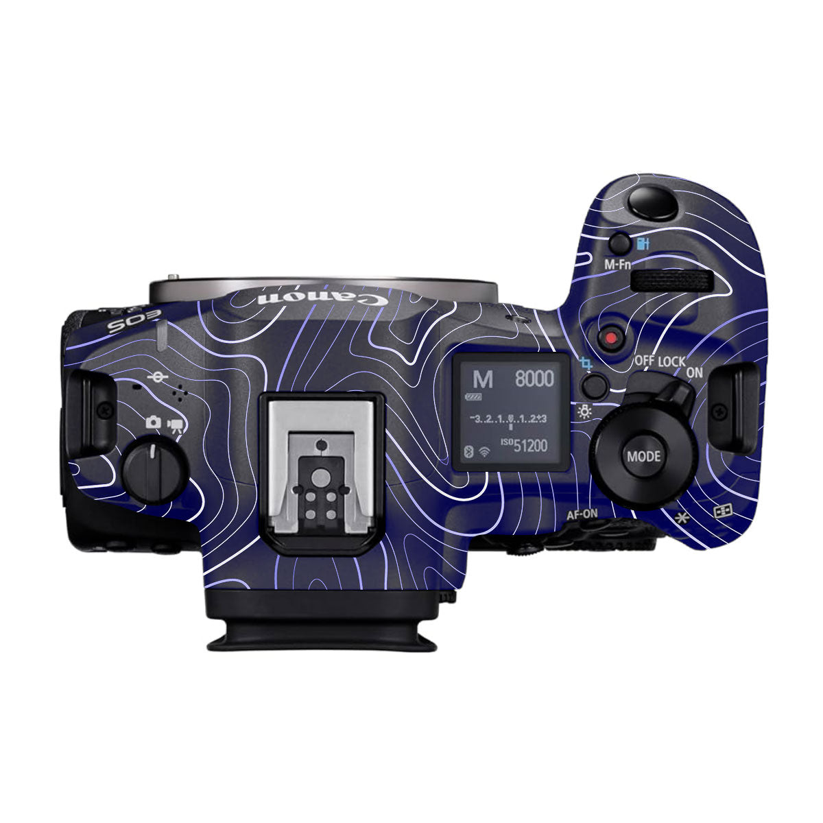 Deep Blue Contour Canon EOS R5 Mark II Camera Skins