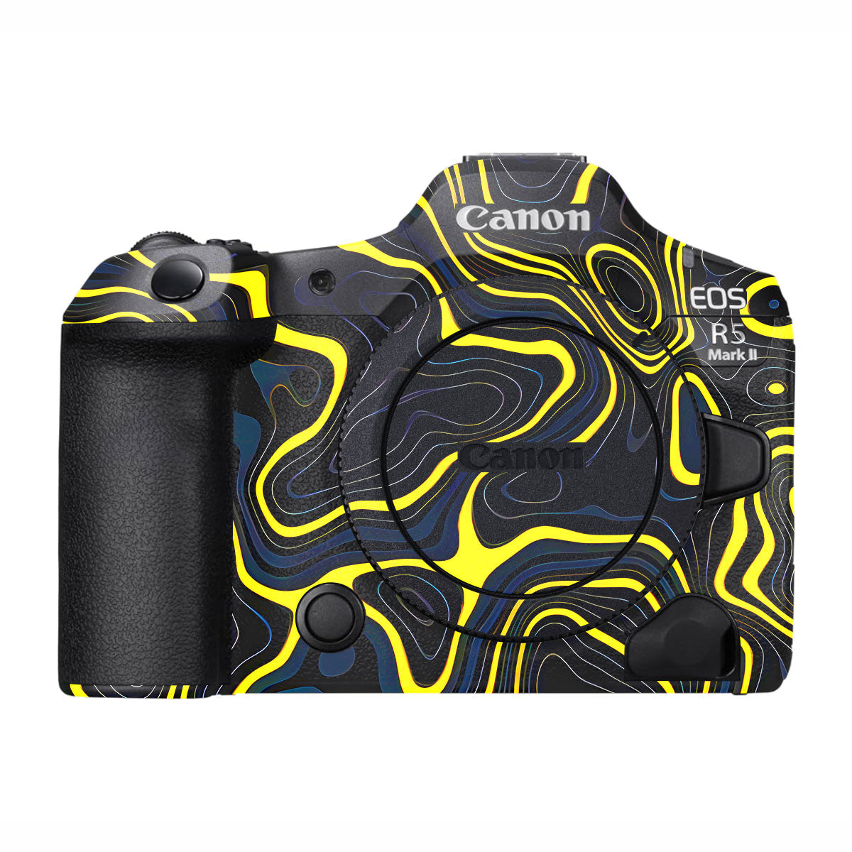 Neon Lava Contours Canon EOS R5 Mark II Camera Skins