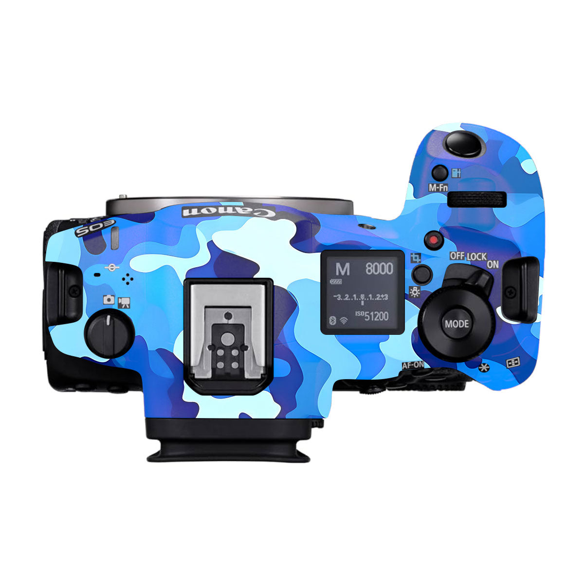 Arctic Blue Camo Pattern Canon EOS R5 Mark II Camera Skins