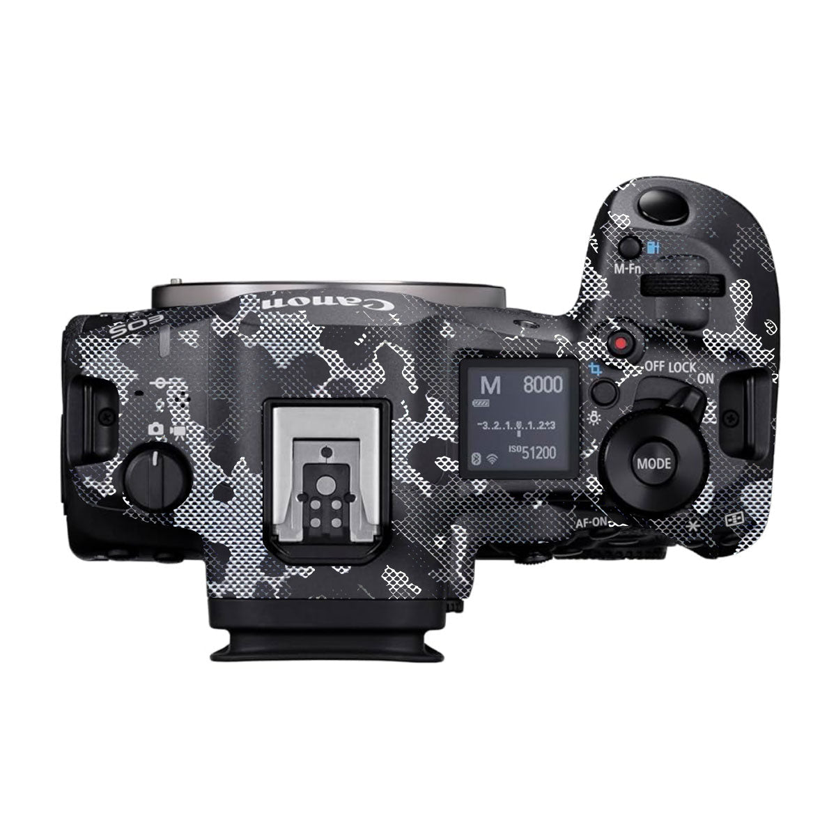 Stealth Grey Camo Canon EOS R5 Mark II Camera Skins