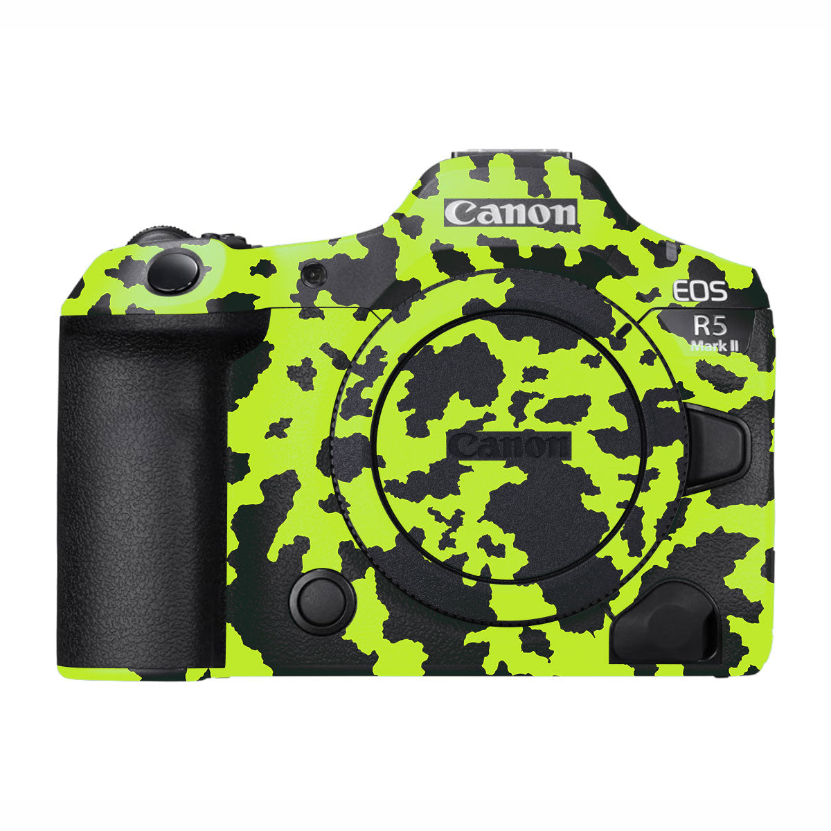 Neon Green Splatter Canon EOS R5 Mark II Camera Skins