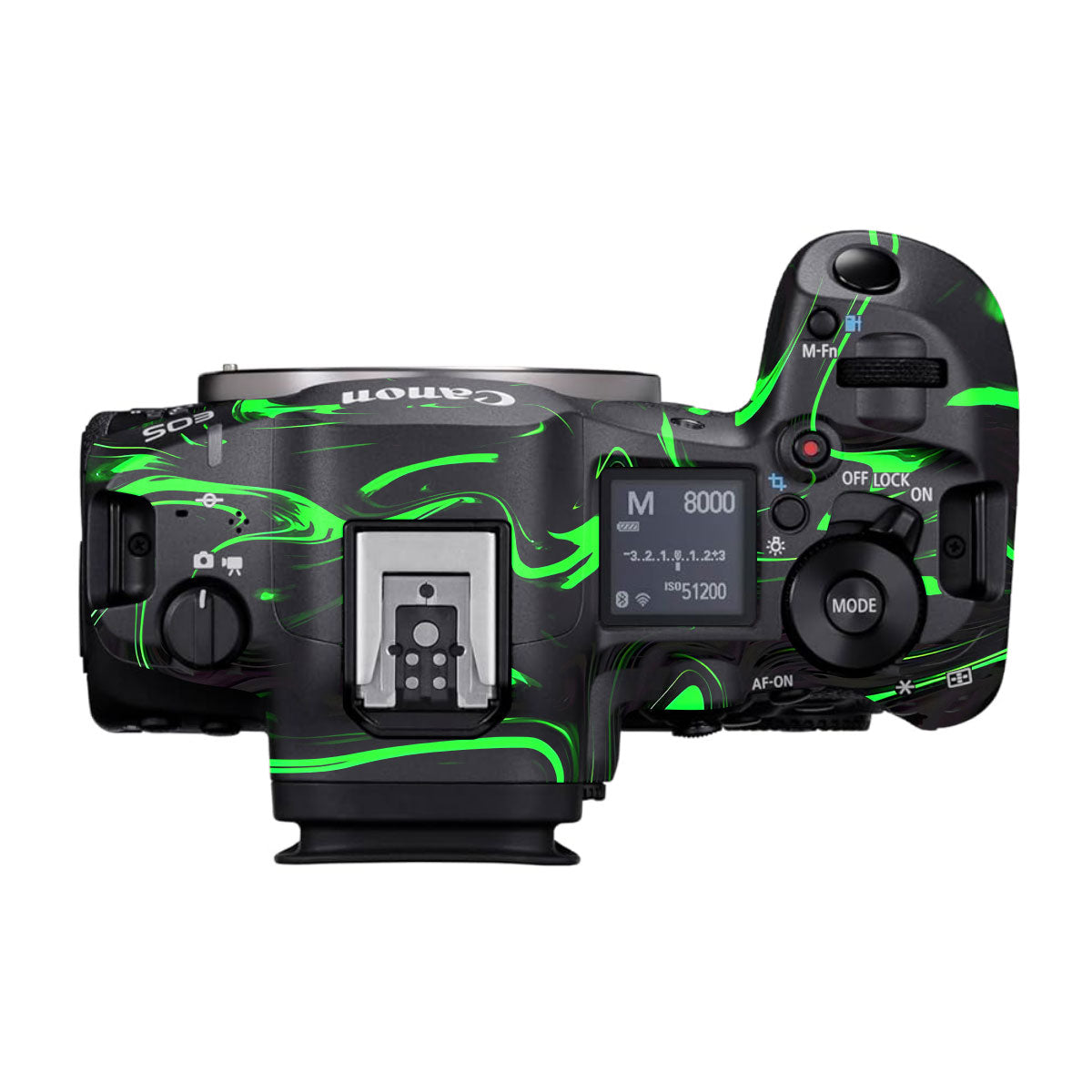 Green Liquid Pattern Canon EOS R5 Mark II Camera Skins