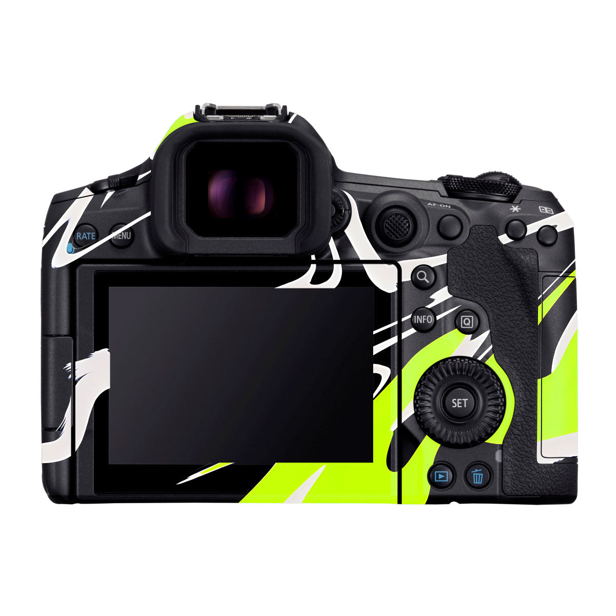 Neon Green and Black Pattern Canon EOS R5 Mark II Camera Skins