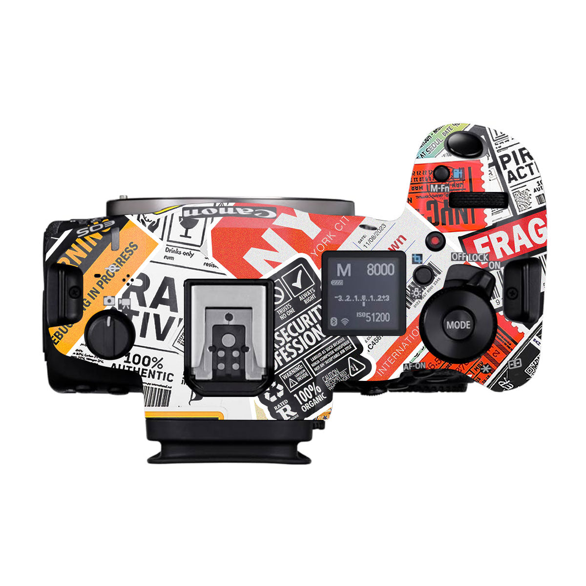 Tech Aesthetic Sticker Collage Canon EOS R5 Mark II Camera Skins