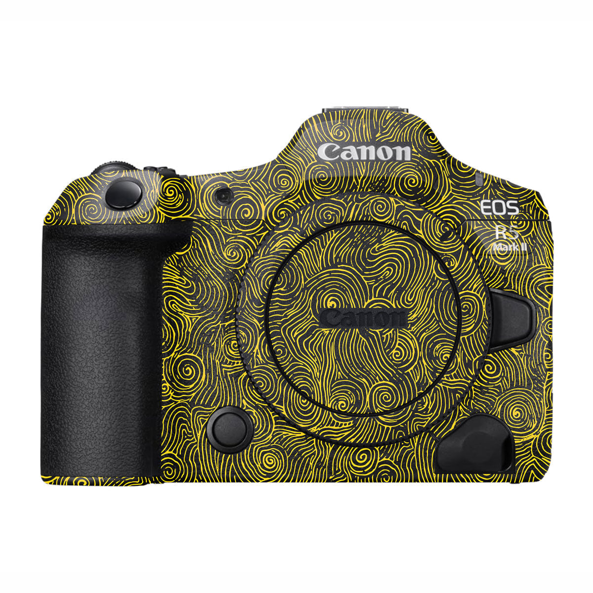 Yellow Spirals Canon EOS R5 Mark II Camera Skins