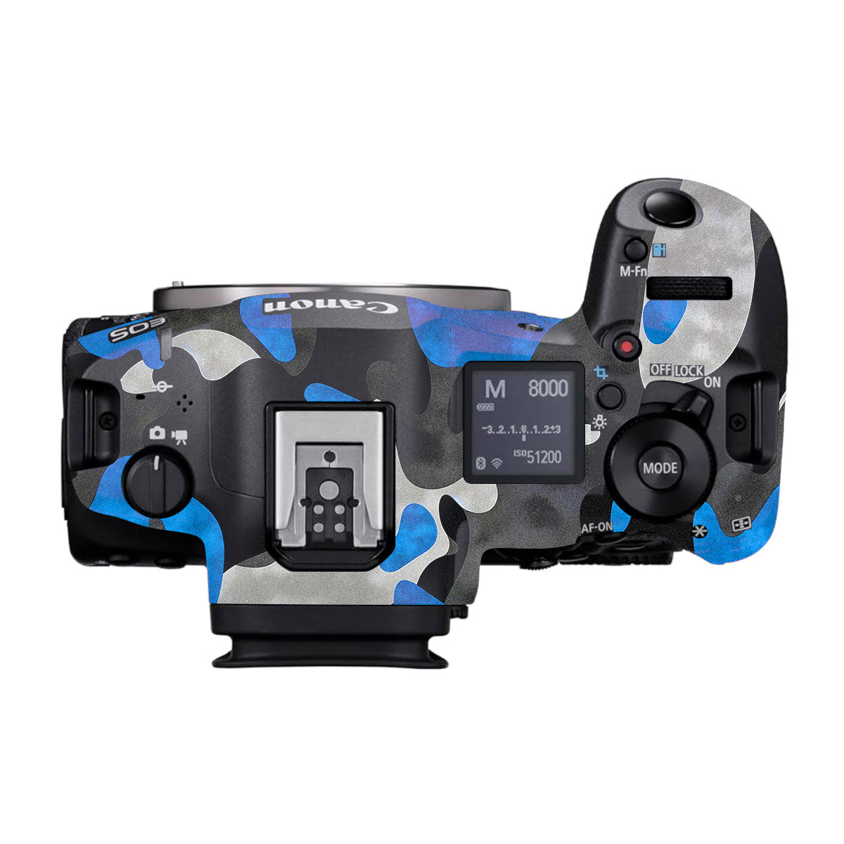 Blue Grey Camo Canon EOS R5 Mark II Camera Skins